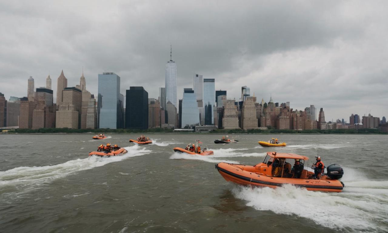 Plane Landing in Hudson River